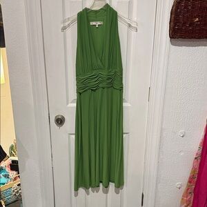 Evan Picone Green Backless Dress